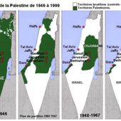 16 CARTES ÉVOLUTIVES D'OCCUPATION ISRAÉLIENNE DE LA PALESTINE