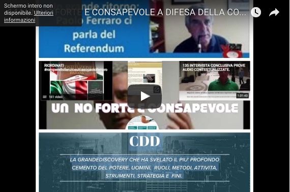 UN NO FORTE E CONSAPEVOLE A DIFESA DELLA COSTITUZIONE PLURALISTA PER RICOSTRUIRE DAL GIORNO DOPO DEMOCRAZIA E LEGALITA