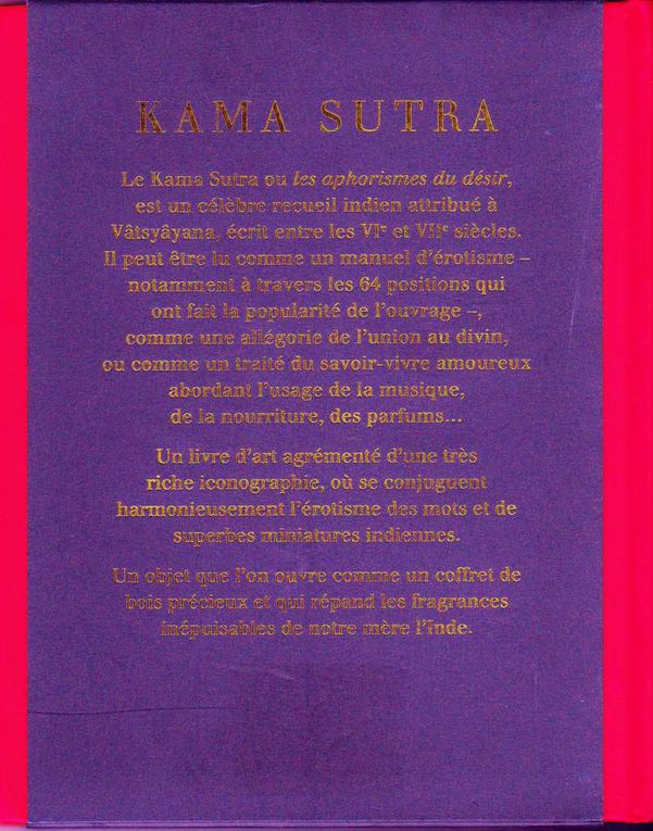 SOURCE Kama Sutra [VATSYAYANA traduction Sir Richard Burton]