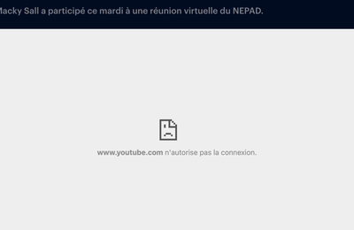 L'Annuleur Macky Sall participe à une réunion virtuelle mais YouTube la censure ! (#Sénégal)