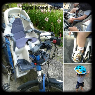 On fait du vélo avec Petit bout ! Test et avis sur le porte bébé vélo avant