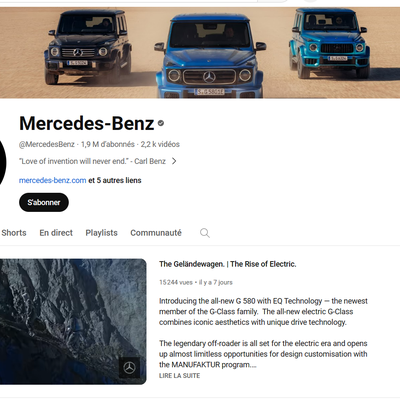 Automobile : Mercedes fait le buzz sur YouTube ou pas ?