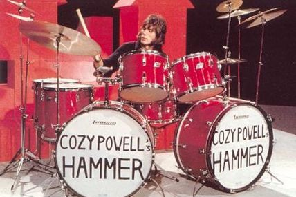 December 29th 1947, Born on this day, Cozy Powell, drummer, Whitesnake, ELP & solo, (1973 UK No.3 single 'Dance With The Devil'). Powell was killed in a car crash in England on 5th April 1998.