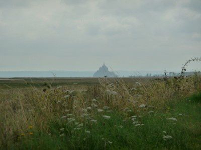 Baie du Mont Saint Michel : grande marée en Août