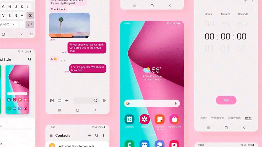 One UI 4 basee sur Android 12 - Samsung