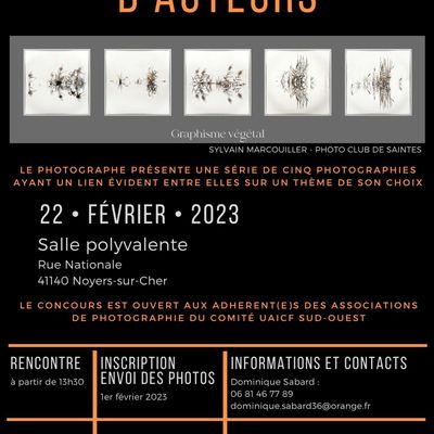 Concours régional d'auteurs - 22 février 2023 à Noyers-sur-Cher