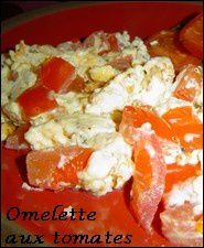 Omelette au tomates :