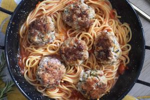 Boulettes de veau esprit pesto