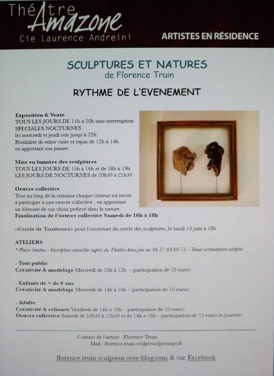 Mise en lumière des sculptures