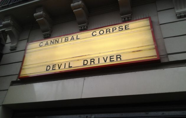 Cannibal Corpse + DevilDriver + The Black Dahlia Murder + Hour Of Penance, 24/02/13, Paris