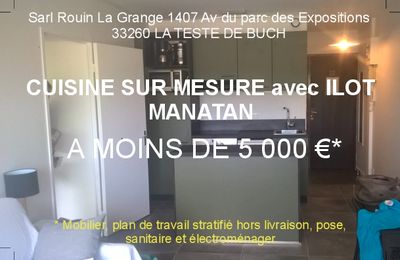 Une cuisine sur mesure Qualité/prix conçue et installée par un artisan menuisier ébéniste 