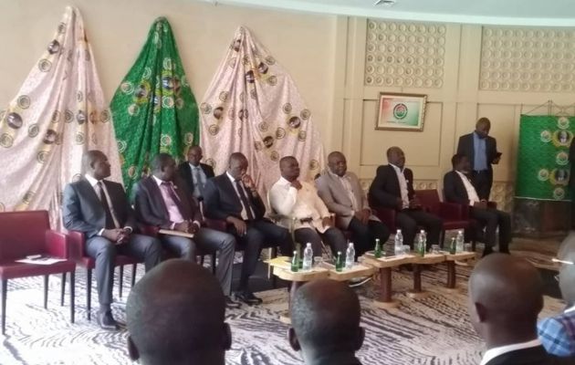 conference de presse du RACI (Rassemblement pour la Cote d'Ivoire)