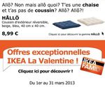 Ikea détourne le "Allo quoi" de Nabilla dans une pub - T'es une chaise et t'as pas de coussin?