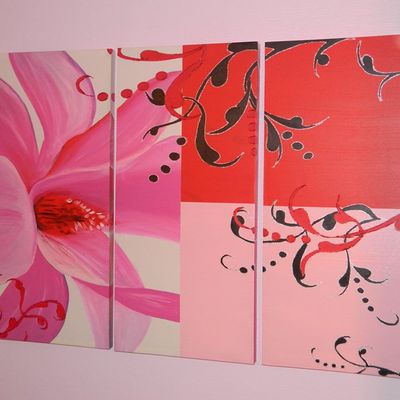 triptyque florale 