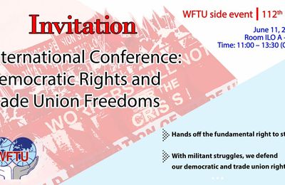 Conférence internationale : Les droits démocratiques et les libertés syndicales
