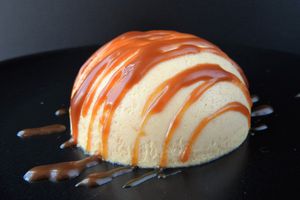 Entremet pommes caramel