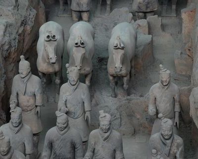 Xi An et l'armee des soldats de terre cuite