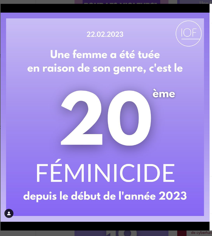 31 EME  FEMINICIDES DEPUIS LE DEBUT DE L ANNEE  2023