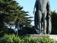 La Coit Tower, Christophe Colomb, et la vue du haut de la tour