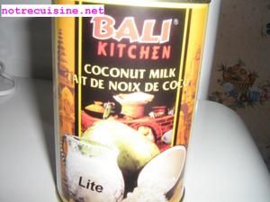 Milk Shake au lait de coco-banane