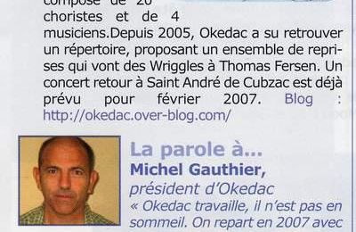 Extrait du bulletin municipal d'octobre 2006