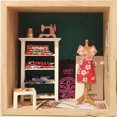 Vitrine couture miniature