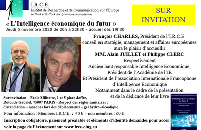 5 NOV - A. JUILLET ET P. CLERC - L'INTELLIGENCE ECONOMIQUE DU FUTUR