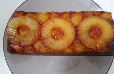 gateau à l'ananas et au caramel!