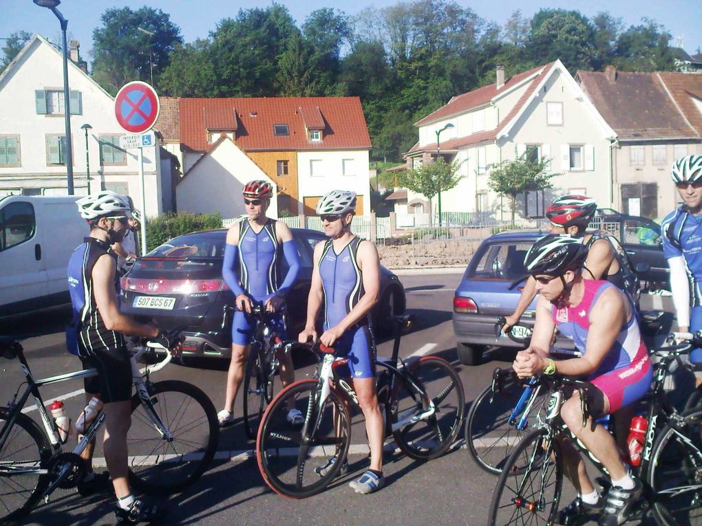 parcours de 110km, depart et arrivée à Niederbronn avec arret à Mouterhouse.