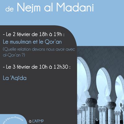 Séminaire de Nejm Al Madani. 2 & 3 février 2013
