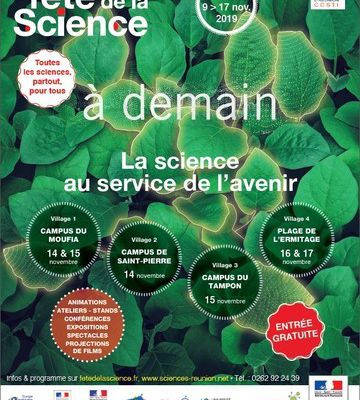 La fête de la science à La Réunion, du 10 au 18 novembre 2019