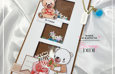 Marque page Duo d'oursons DT Scrap Didi