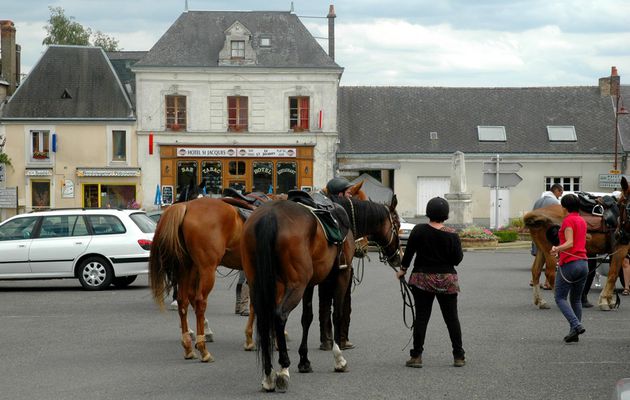 Ce samedi, pause pour les chevaux et leurs cavaliers place Ricordeau