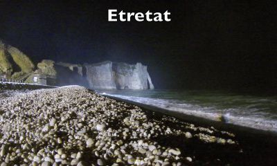 Bonne année 2014 sur les falaises d'Etretat