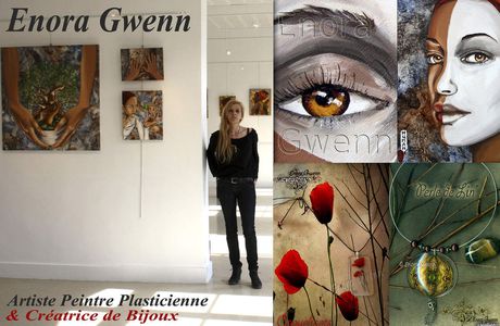 Présentations du travail de l'artiste Enora Gwenn, exposée à la Galerie