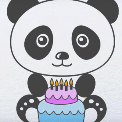 Tutoriel dessein - comment dessiner un un panda pour l'anniversaire de ton enfant