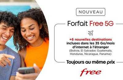 Ile de La Réunion : Free ajoute six nouvelles destinations dans son Forfait Free Réunion 5G !