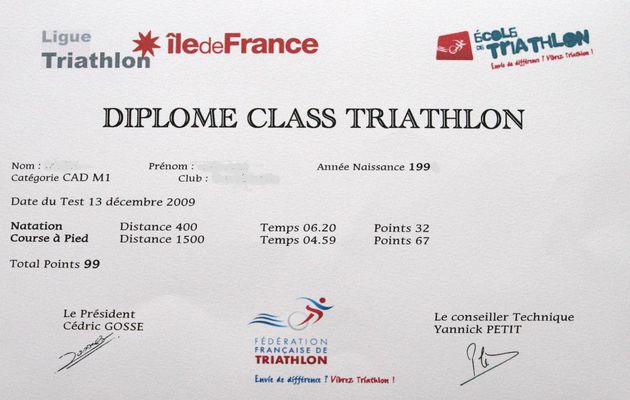 CLASS TRIATHLON IDF