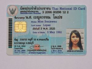 Carte d'identité thailandaise
