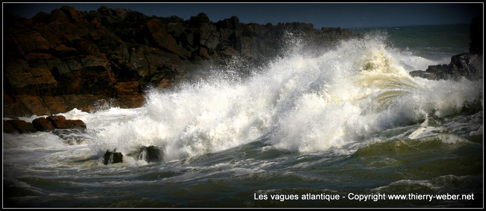 Les vagues atlantique - Panoramiques - Côte Sauvage Le Croisic - Batz-sur-Mer - Photos Copyright Thierry Weber