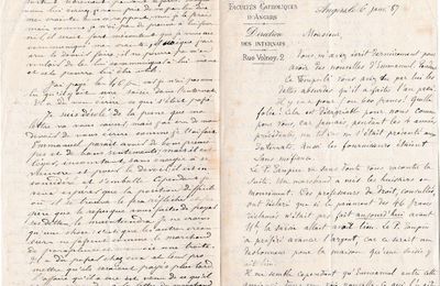 Lettre des Pères Poulain et Taupin à Henri Desgrées du Loû - 06/01/1887 [correspondance]