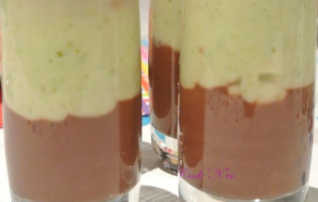 Crème marbrée chocolat-pistache (pour 4 personnes)