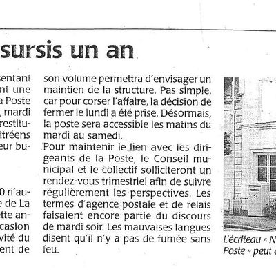 Article dans Le Courrier de l'Ouest du 17 juin 2010