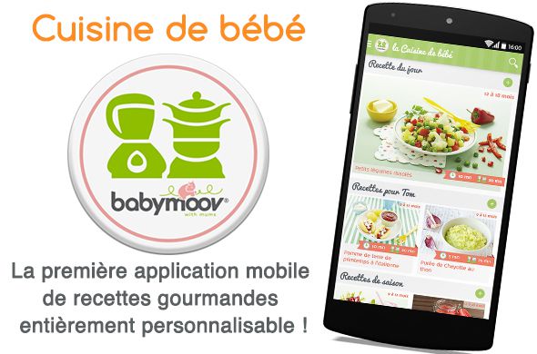 [Communiqué] « La cuisine de bébé » : la nouvelle application "smartphone" supra-pratique !