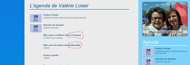 Valérie Loisel (UMP) candidate aux Législatives #circo7605 a des difficultés avec l'orthographe des communes de sa circonscription