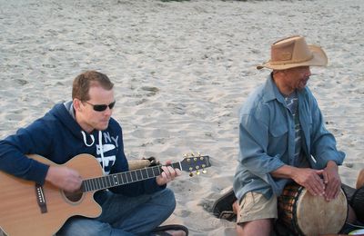 Soirée musicale sur la plage