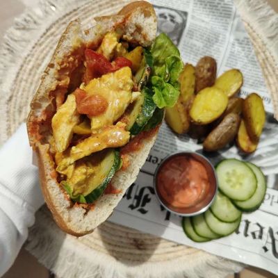 Sandwich façon shawarma 