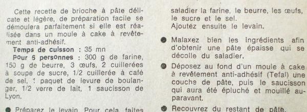 La recette du saucisson en brioche