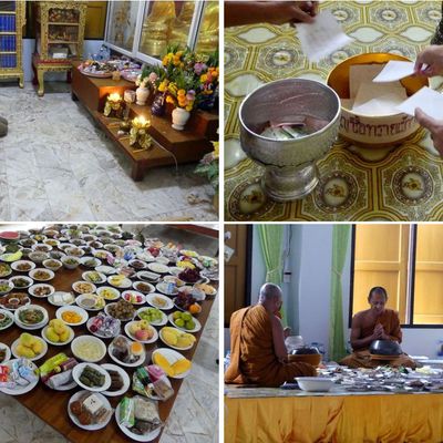 Rituel bouddhiste pour les défunts : Bạng Sakoun Atthi Songkran