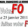 Le 25 janvier - Votez FO, pour défendre vos droits